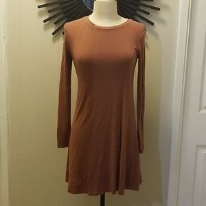 Rust Long Sleeve Dress